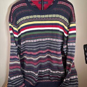 Tommy Hilfiger Men's Fair Isle/ Holiday Pattern Christmas Sweater XXL